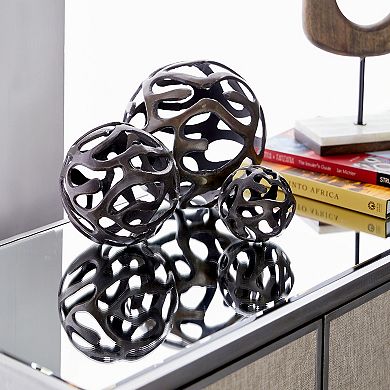 Stella & Eve Contemporary Decorative Ball Table Decor 3-piece Set