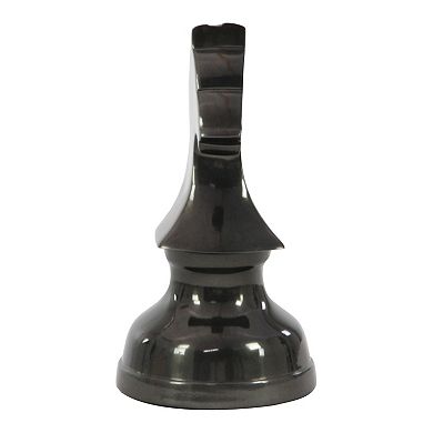 Stella & Eve Metallic Black Decorative Chess Table Decor 3-piece Set