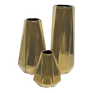 Stella & Eve Glam Decorative Ceramic Vases 3-pc. Set