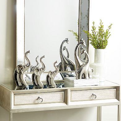 Stella & Eve Stylized Elephant Sculpture Table Decor 3-piece Set