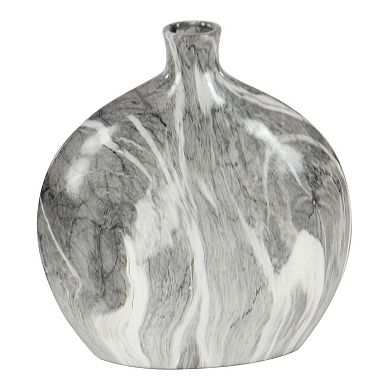 Stella & Eve Marbled Flat Oval Vases 3-pc. Set