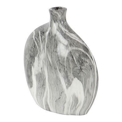 Stella & Eve Marbled Flat Oval Vases 3-pc. Set