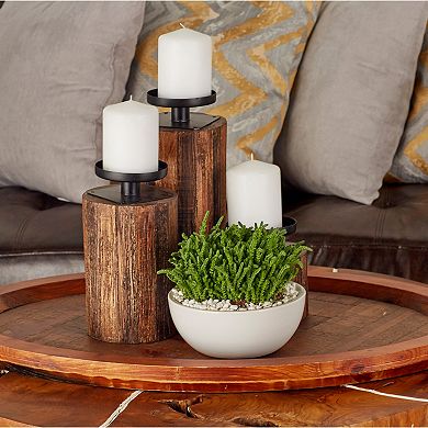 Stella & Eve Rustic Wood Decorative Tray Table Decor