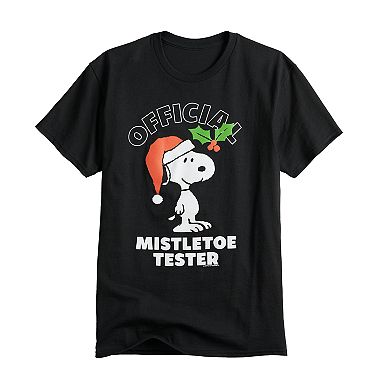 Men's Peanuts Snoopy Mistletoe Tester