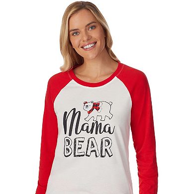 Women's Jammies For Your Families® Cool Bear Pajama Shirt & Pajama Pants Set by Cuddl Duds