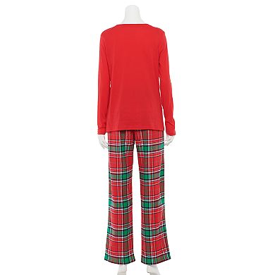 Women's Jammies For Your Families® Jingle All The Way Top & Pants Pajama Set