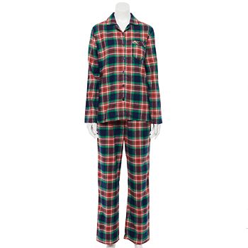 NIP KOHLS Jammies for Families 2 Pc Women’s Flannel Pajama Set Sz Medium $44