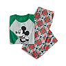 Disney's Mickey Mouse Men's Plaid Top & Bottoms Pajama Set by Jammies For Your Families®