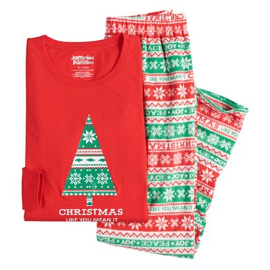 Jammies For Your Families® Women's Christmas Like You Mean It Top & Bottoms Pajama Set