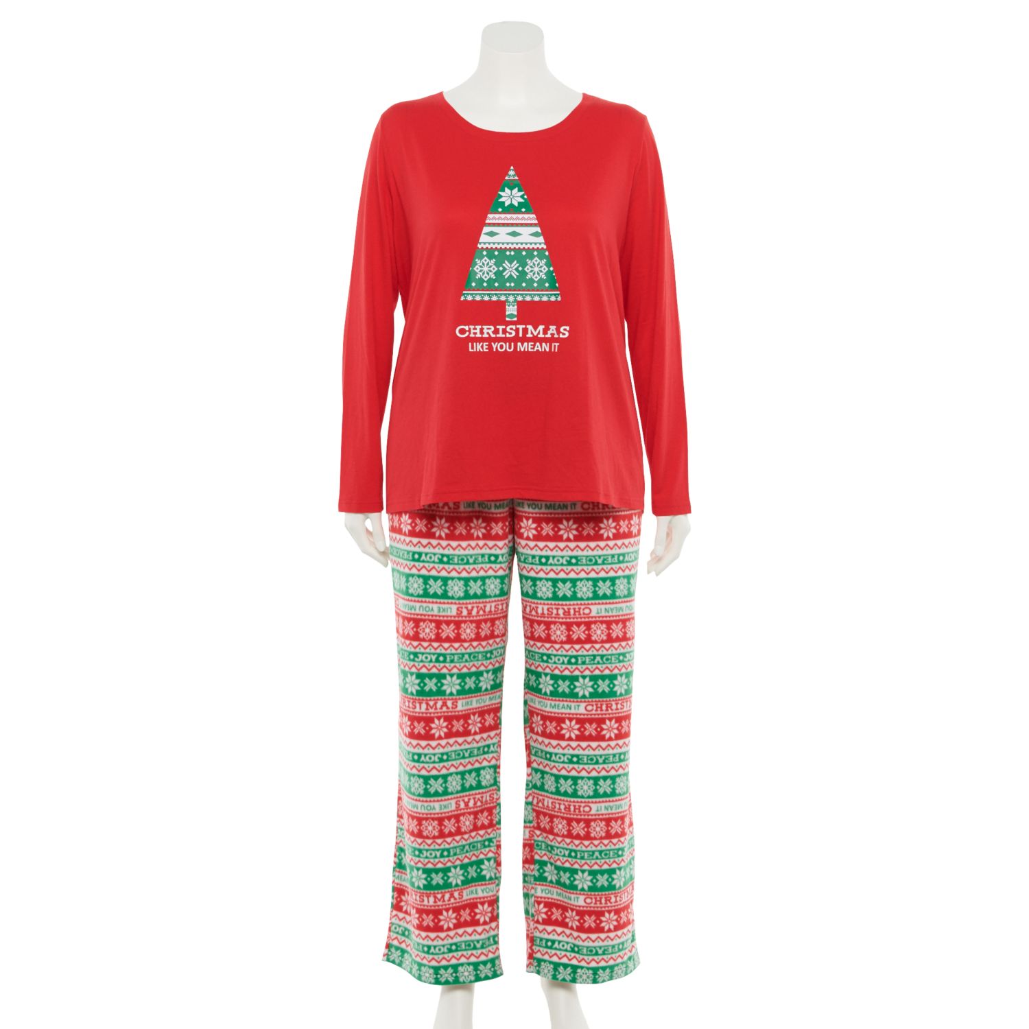 plus size christmas jammies