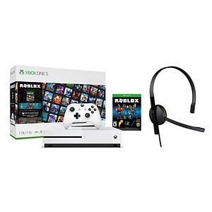 Xbox One S 1tb Roblox Gaming Console Bundle With Headset Kohls - roblox headset