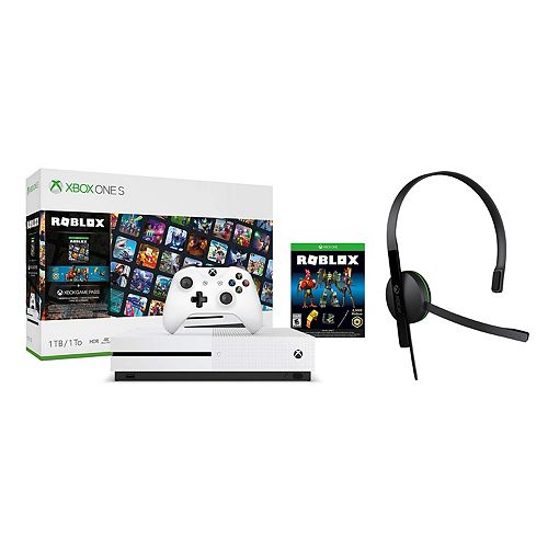 Xbox One S 1tb Roblox Gaming Console Bundle With Headset - roblox xbox one console