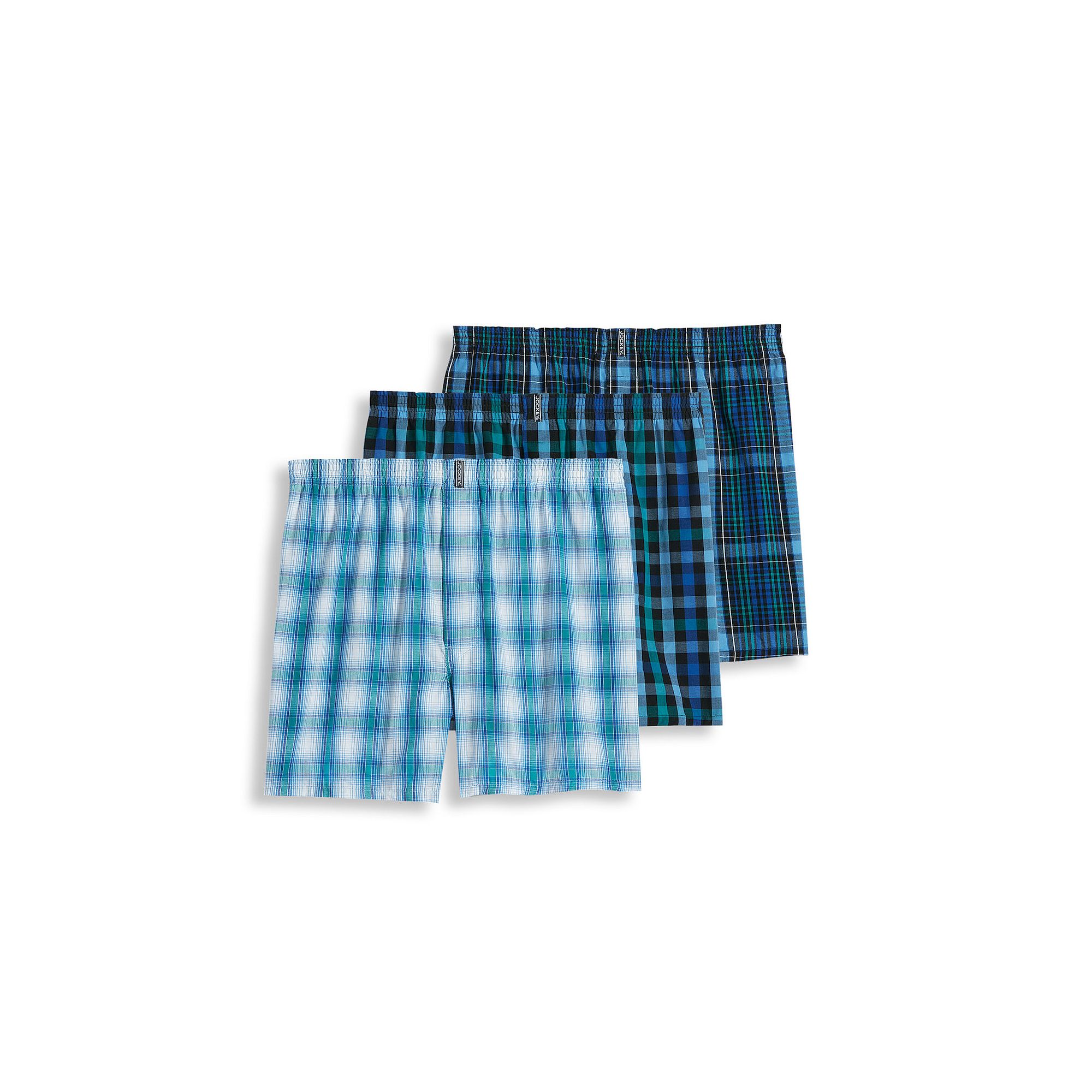 Mens Jockey® 3-pack Classic Full-Cut Woven Boxers, Size: Small, Blue Asso