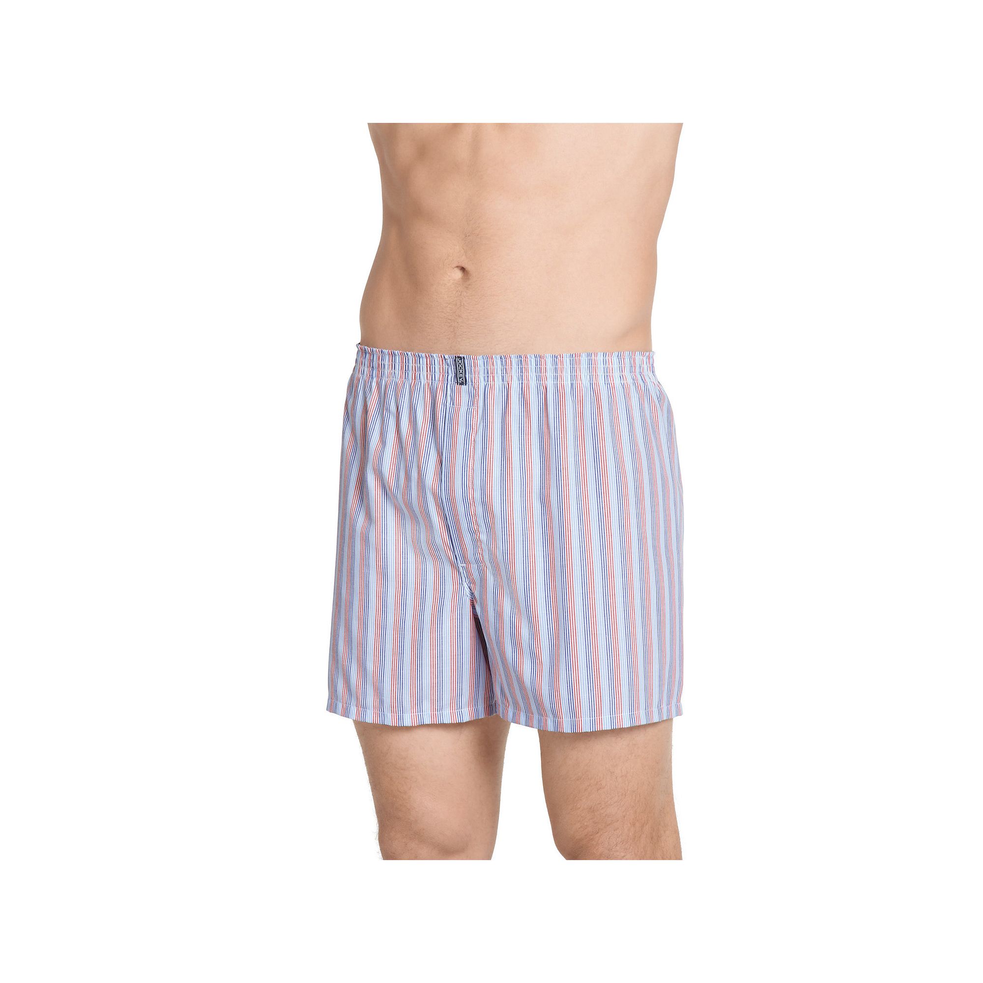 Mens Jockey® 3-pack Classic Full-Cut Woven Boxers, Size: Small, Blue Oran