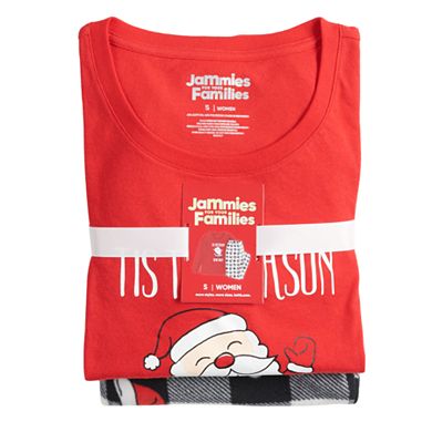 Women's Jammies For Your Families® Jolly Santa Top & Bottoms Pajama Set
