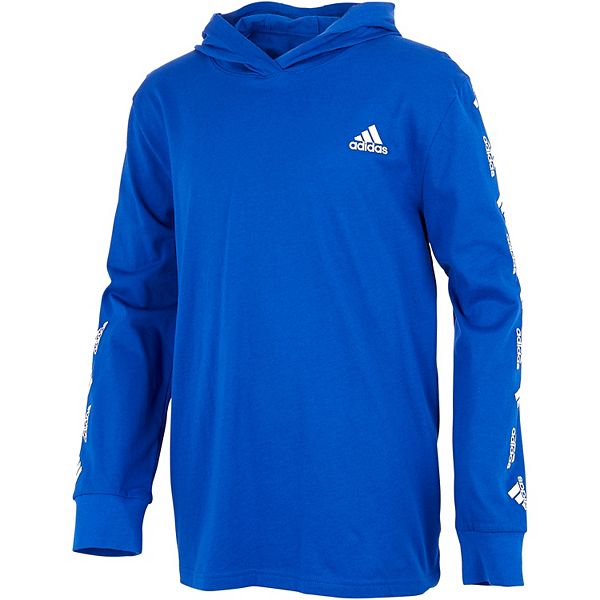 Boys 4-7 adidas Long-Sleeve Heather Bos Hooded Tee Boys 4-7 adidas Long-Sleeve Heather Bos Hooded Tee