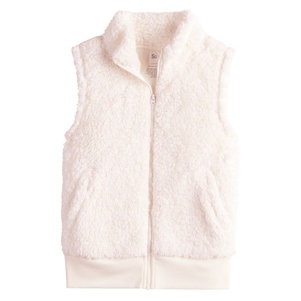 girls sherpa vest