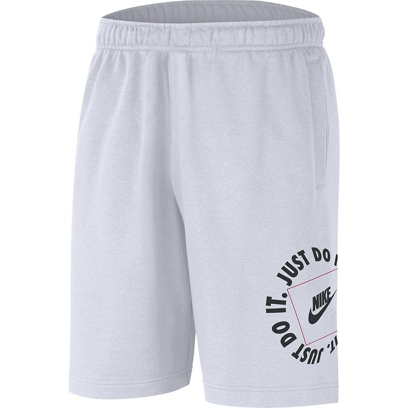 UPC 194954055312 product image for Boys 8-20 Nike Just Do It Shorts, Boy's, Size: Small, White | upcitemdb.com