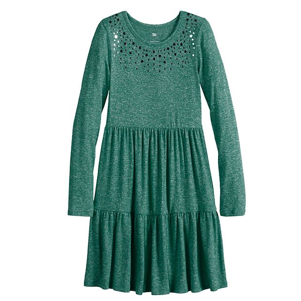 Girls 7-16 & Plus Size SO Tiered Skater Dress