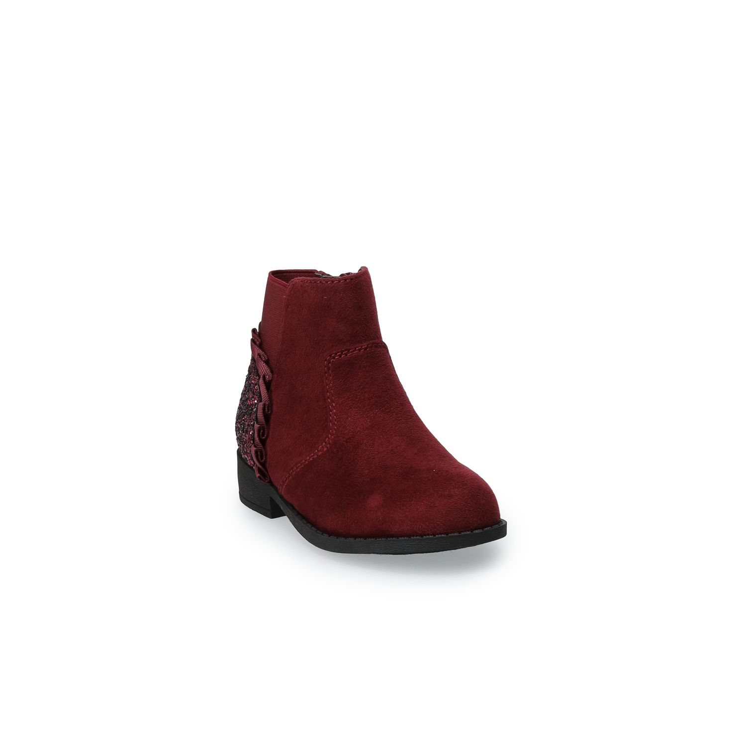 kohls red ankle boots