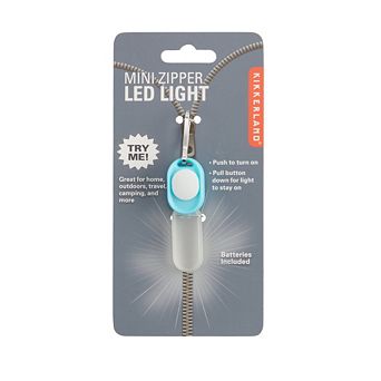Kikkerland Blue Mini Zipper LED Light
