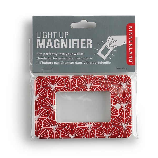 Kikkerland Geometric Light Up Magnifier