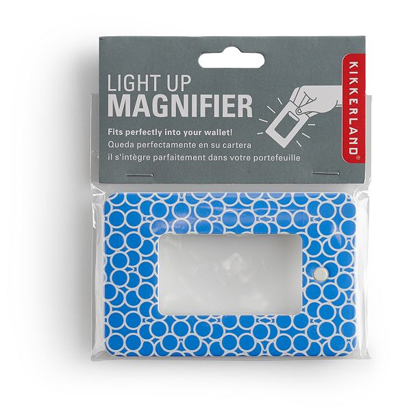 Kikkerland Bubble Print Light Up Magnifier