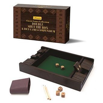 New Entertainment Premier Double Shut the Box Dice Game