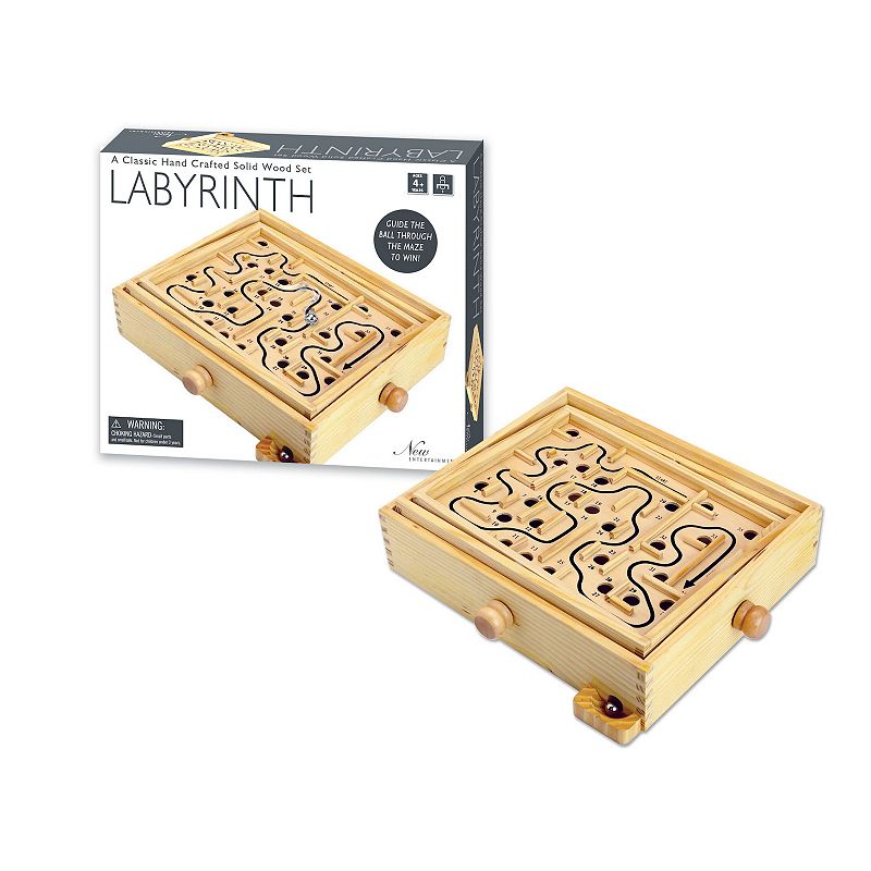 New Entertainment Wooden Labyrinth, Multicolor