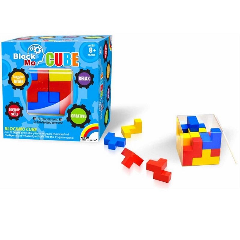 New Entertainment Blockmo Puzzle Cube, Multicolor