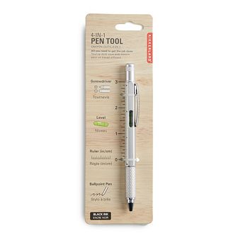 Kikkerland White 4 in 1 Pen Tool