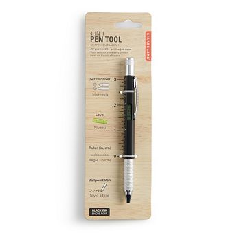 Kikkerland Black 4 in 1 Pen Tool