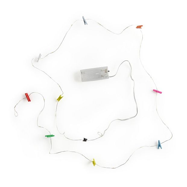 Mini clothespin deals string lights