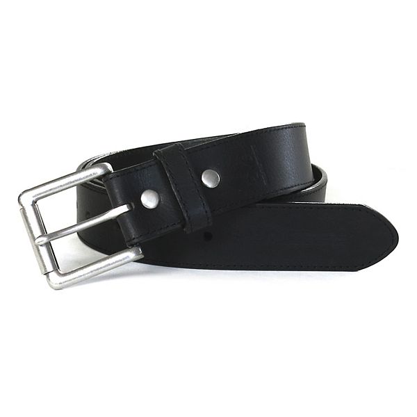 Men's Realtree Stitched Black Leather Belt