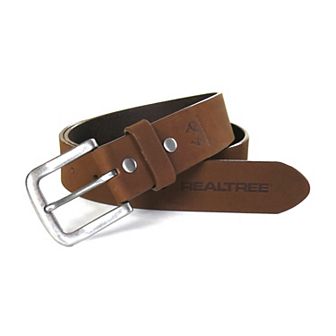 Men's Realtree Country Smooth Brown Leather Belt
