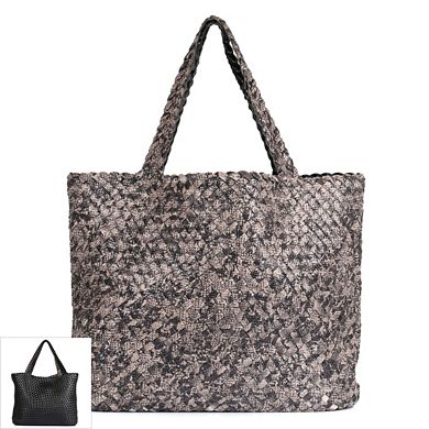 Karla Hanson Riki & Romi Reversible Woven Tote