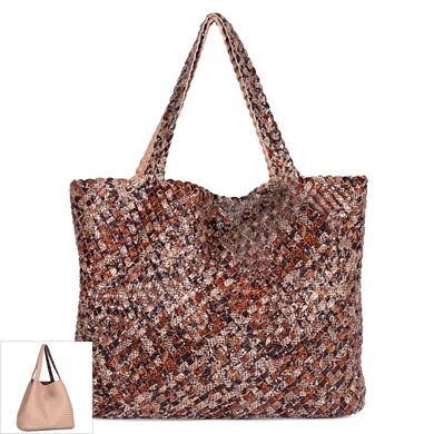 Karla Hanson Riki & Romi Reversible Woven Tote