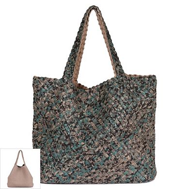 Karla Hanson Riki & Romi Reversible Woven Tote