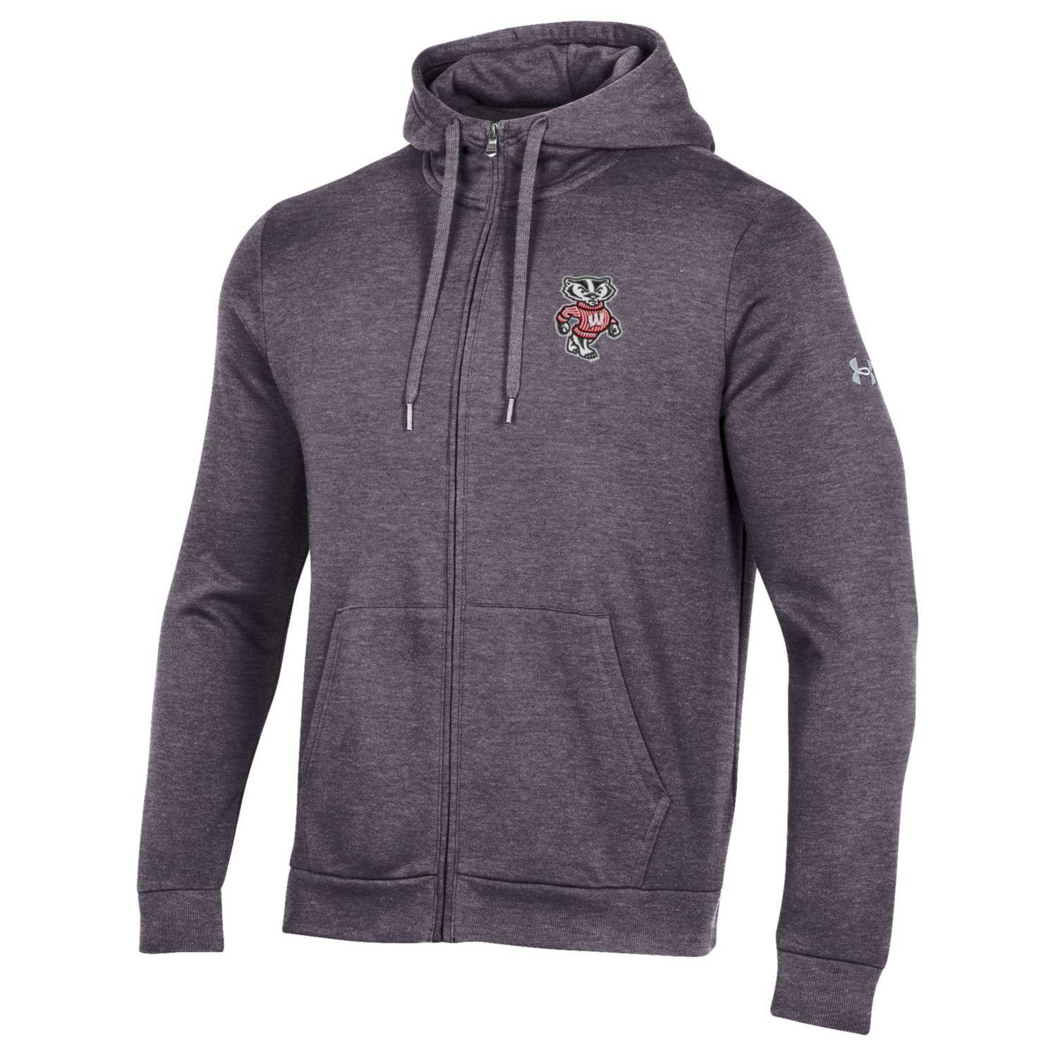 purple under armour zip up hoodie