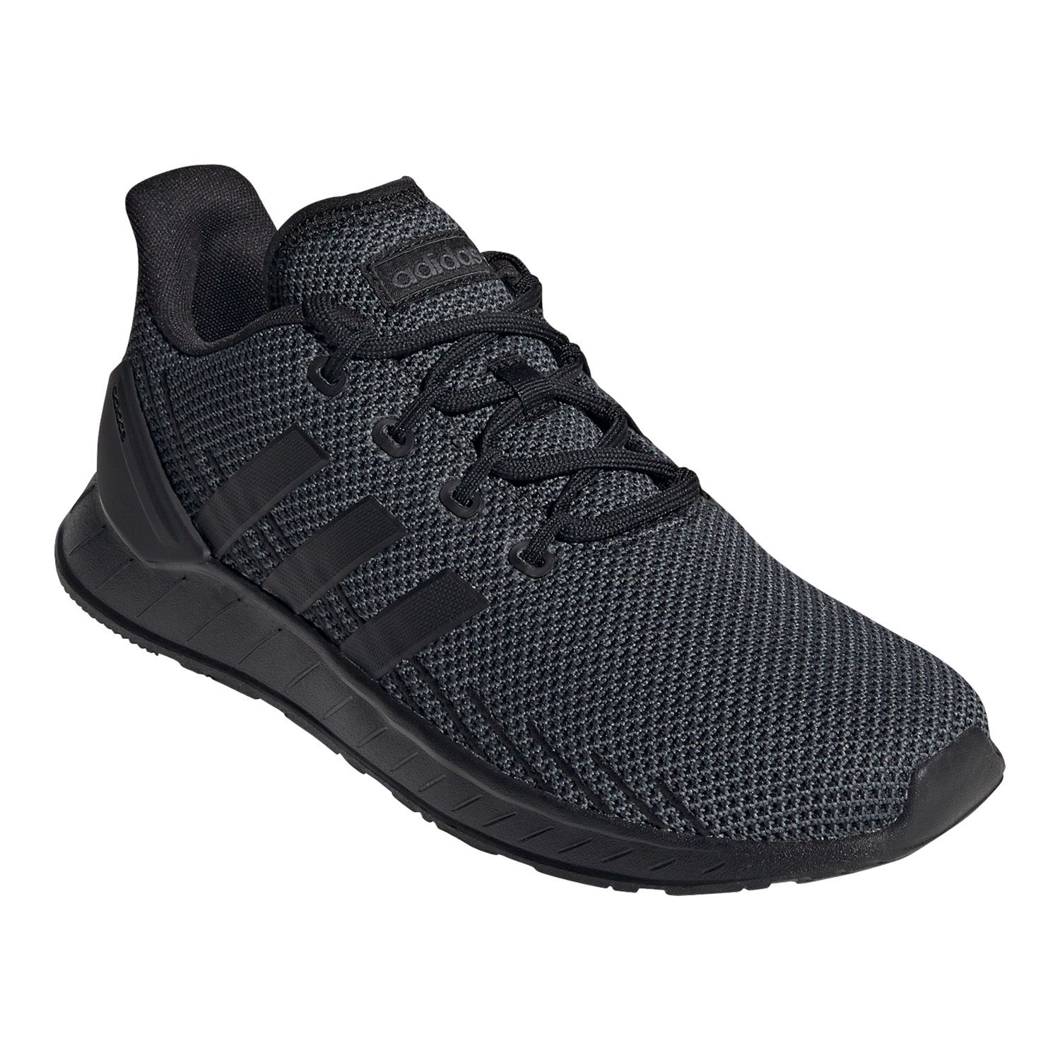 adidas all black running shoes