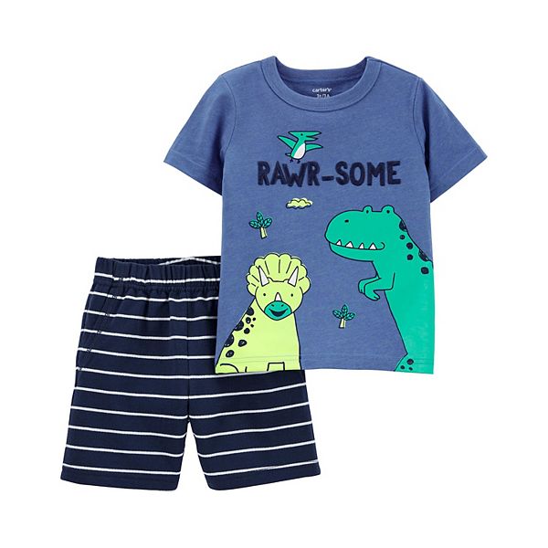 Baby Boy Carter's 2-Piece Dinosaur Tee & Short Set