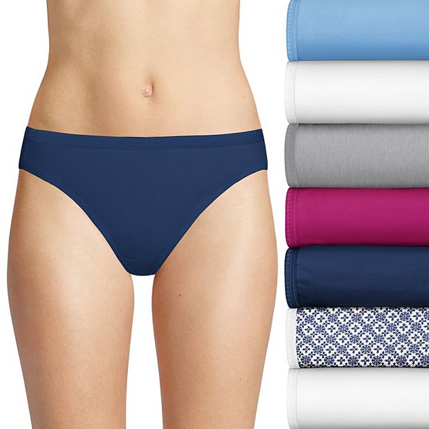 Hanes Ultimate Women's Bikini Panties Pack Moisture-Wicking Bikini Underwear  Moderate Coverage 5-Pack (Colors May Vary) - ShopStyle