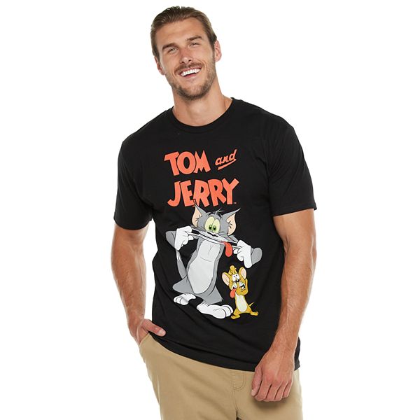 Tom & Jerry Tom and Jerry Men's Baseball Jersey, Sizes S-2xl, Size: Small, Beige