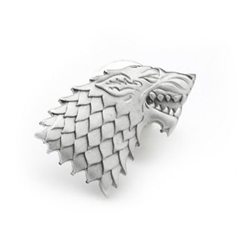 Men's Stark Direwolf Antiqued Lapel Pin