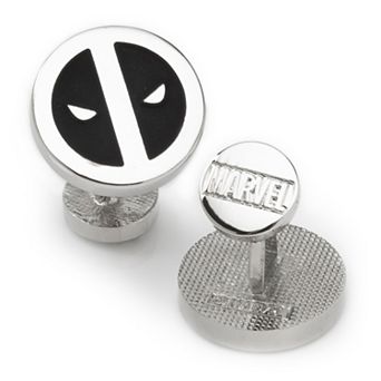 Men's Deadpool Silver Mask Cufflinks