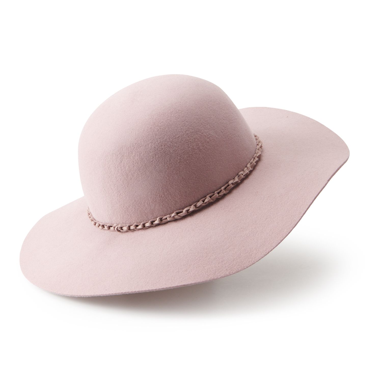 tan felt floppy hat