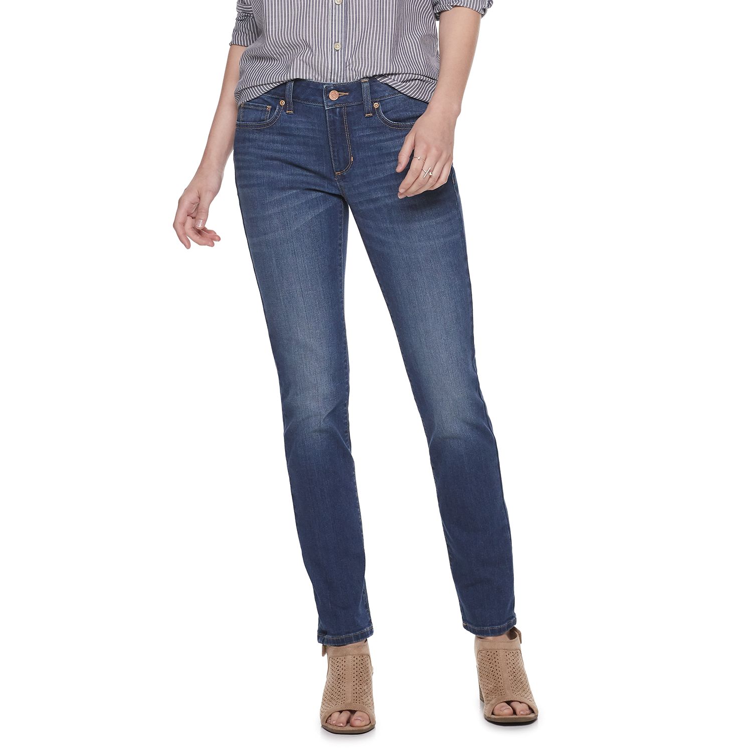 kohls womens straight leg jeans