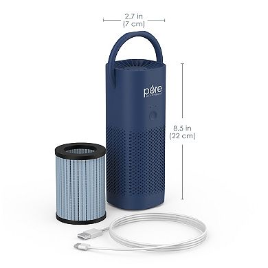 Pure Enrichment True HEPA Small & Portable Air Purifier for On-The-Go Use