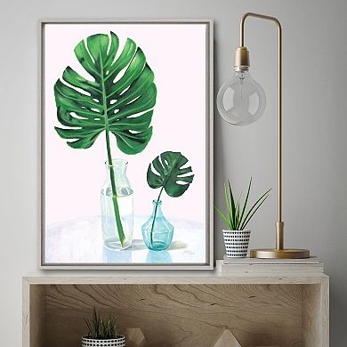 Courtside Market Vase II Framed Canvas Wall Art