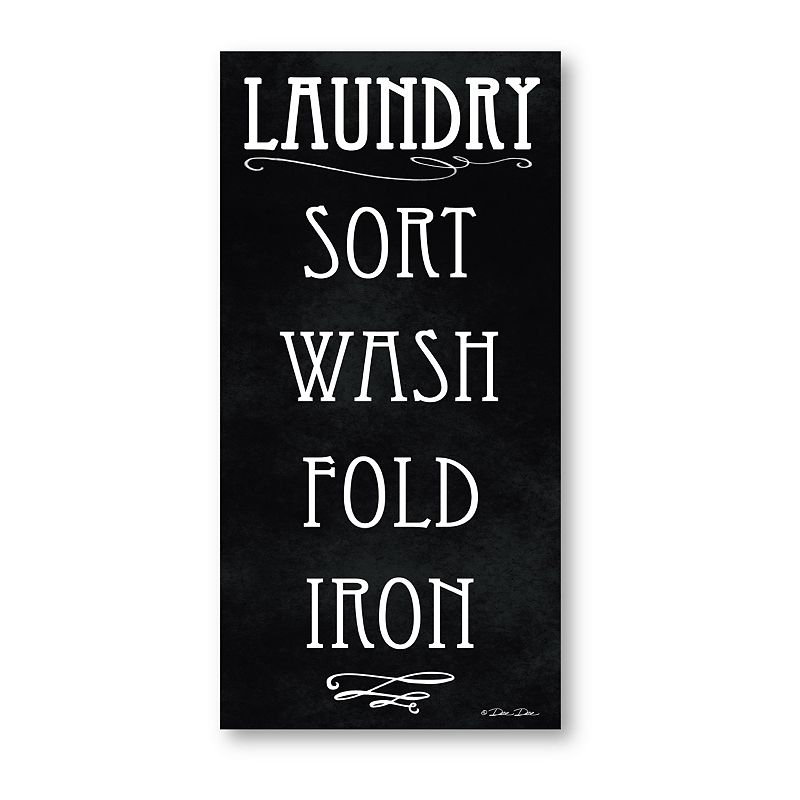 Courtside Market Laundry Wash Fold Gallery Canvas Wall Art, Multicolor, 12X